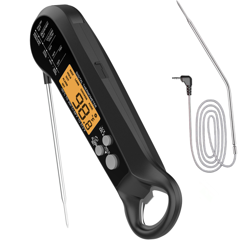 Thermometer Digital - ترمومتر رقمي احترافي للحوم بكابل طويل،