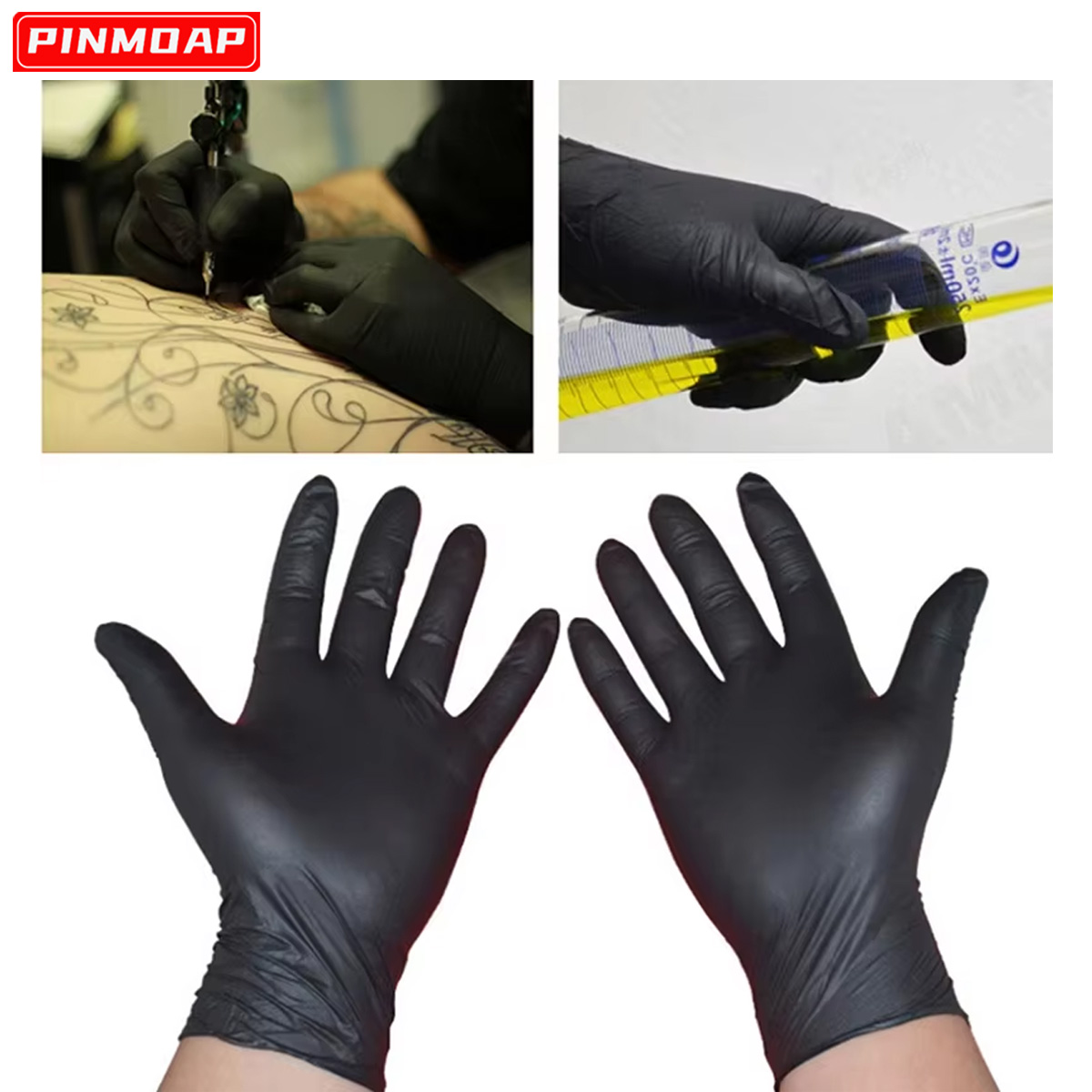 10/50 قطعة قفازات النتريل السو - مراجعة Medical Gloves وسعره