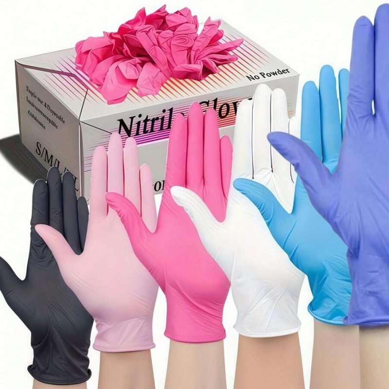 100 قطعة قفازات النتريل القابل - مراجعة Medical Gloves وسعره